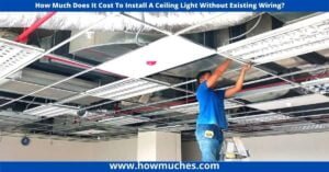 how much does it cost to install a ceiling light without existing wiring