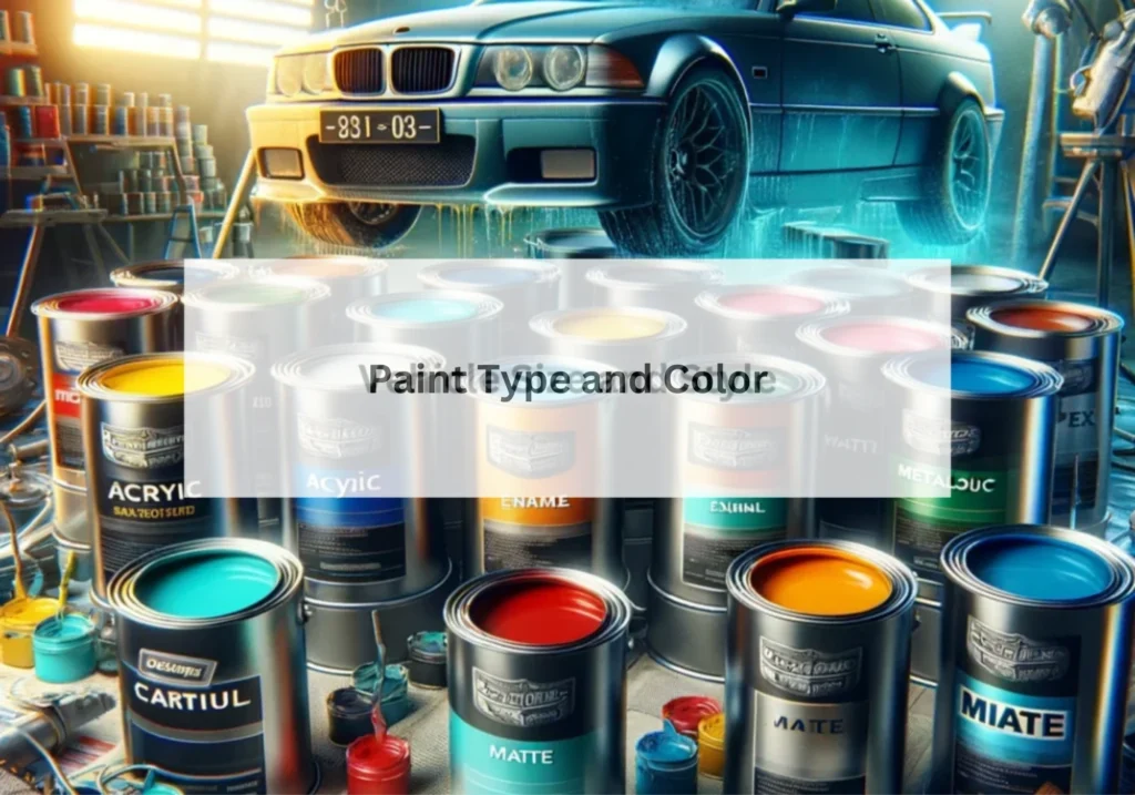 Paint Type and Color